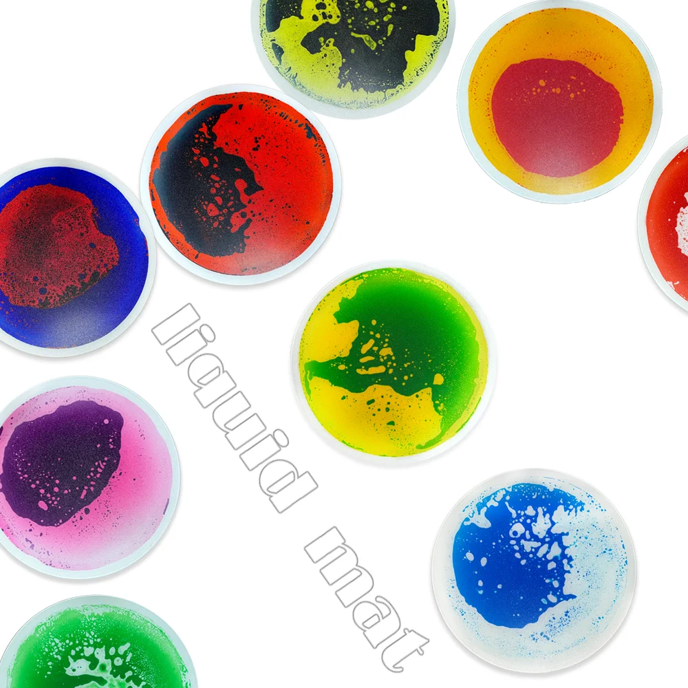 Autism Sensory Toy  Manufacturer Customized colorful Baby Non-toxic Liquid Play Mat Sensory Equipment Mats For Autistic Children