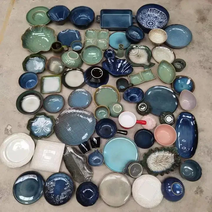 Столовые тарелки и миски из фарфора по низкой цене, 50 шт.