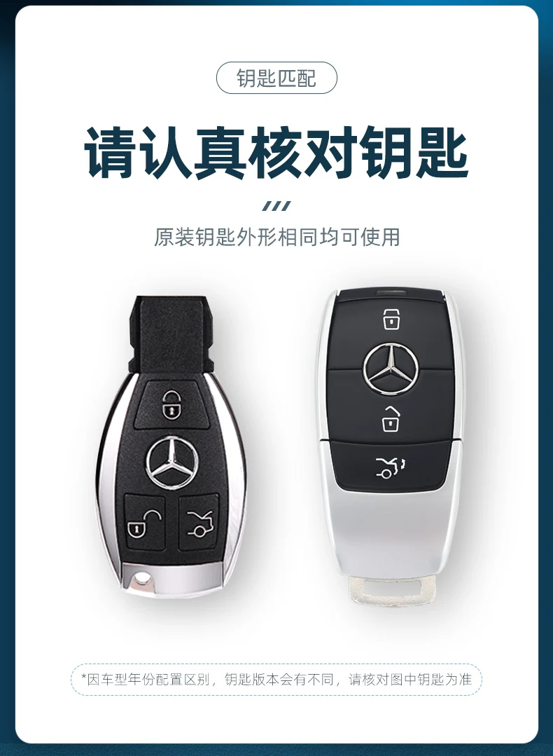Чехол для смарт-ключей Mercedes Benz Защитный металлический чехол ключей серии