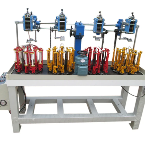 68 spindle making elastic cord/round ropes braiding machine used for corrugated belt