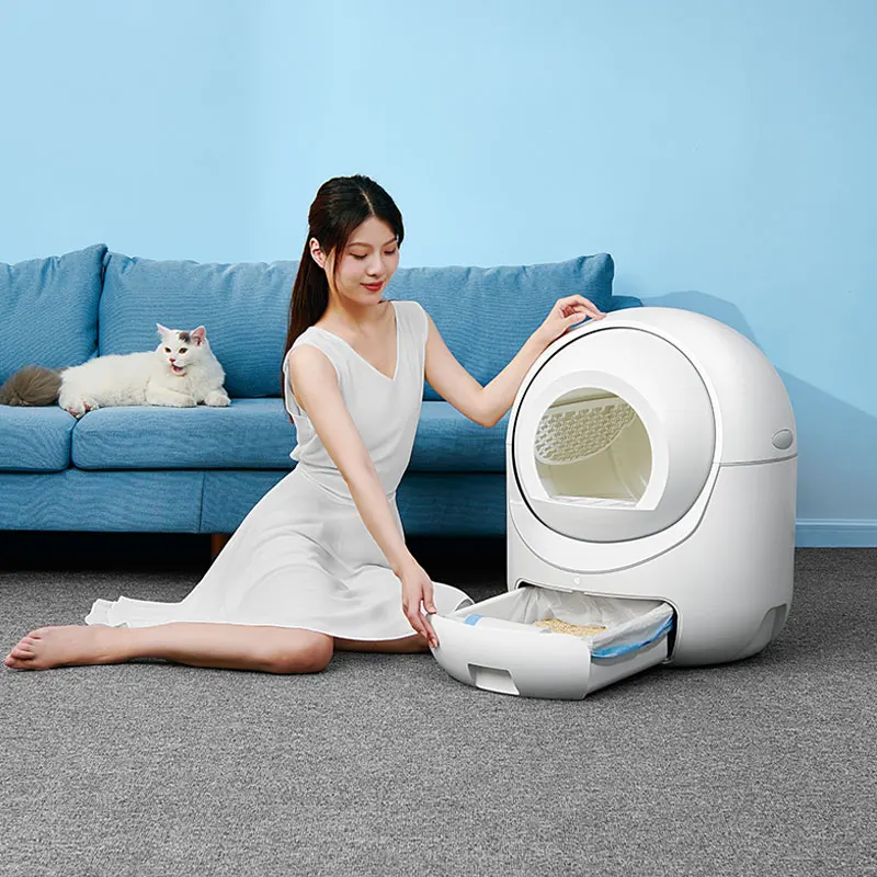 Pet cats kitty comfortable smart Automatic cat litter box quick Self Cleaning  Litter Box toilet