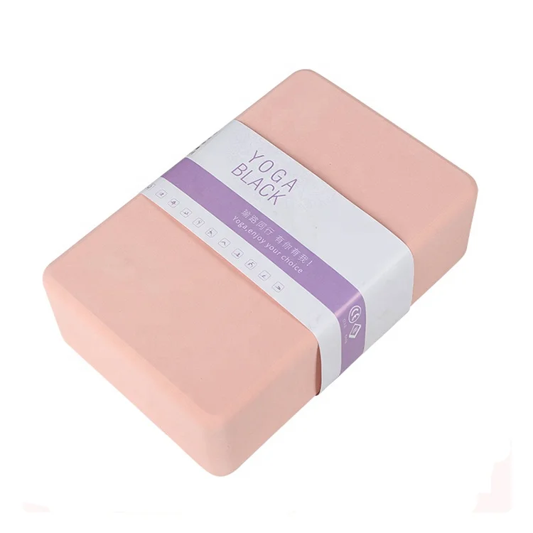 High density wholesale custom logo brick eco frineldy body building exercise soft foam eva yoga block