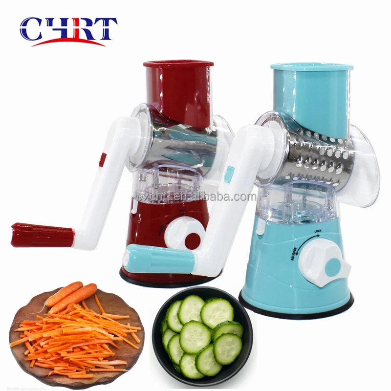 CHRT 2022 3-in1 Spinning Hand-cranked Manual Carrot Rotate Vegetable Shredder