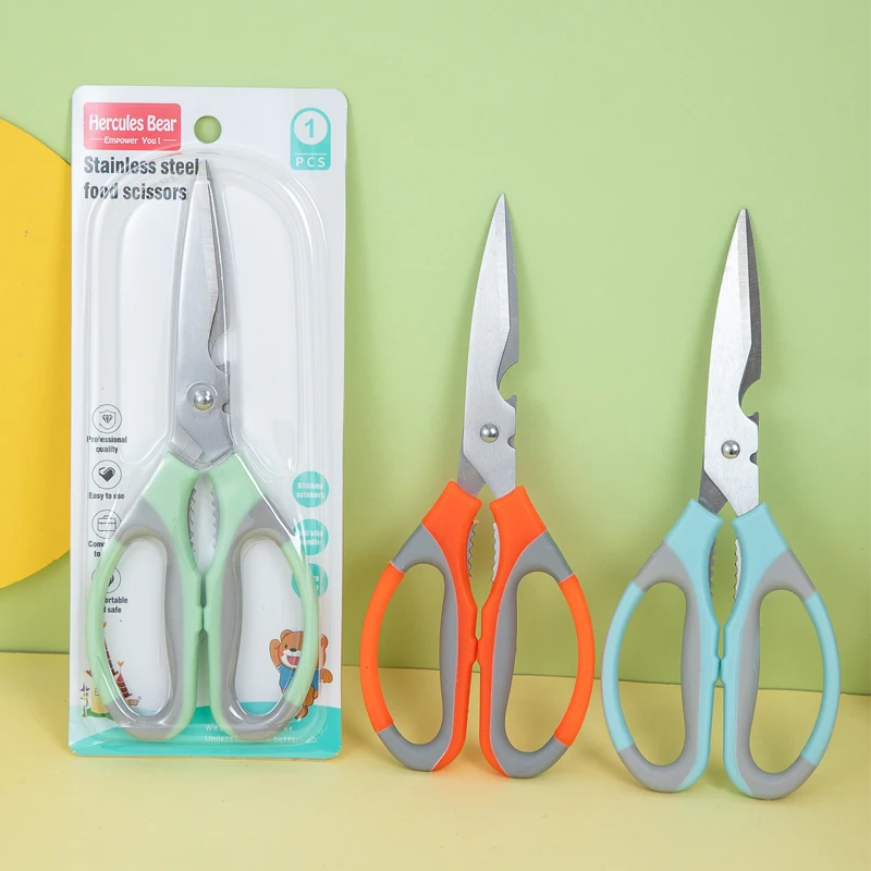 Wholesale customization Stainless steel Kitchen scissors with Complementary food scissors Baby food tools