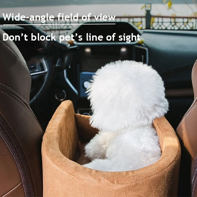 Portable Small Animals Travel Elevated Small Dog Cat Car Seat Pet Product Bucket Pet Safety Booster Seat On Car Armrest