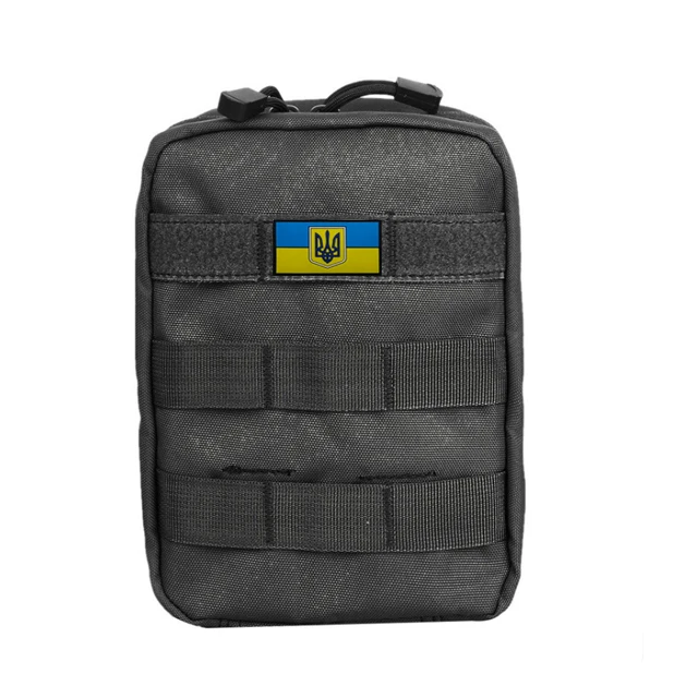 FIRE FIGHTER Ukraine Emblem With Flag Style PVC Rubber Decoration Applique For Backpack And Bags Patches Easy to Match.