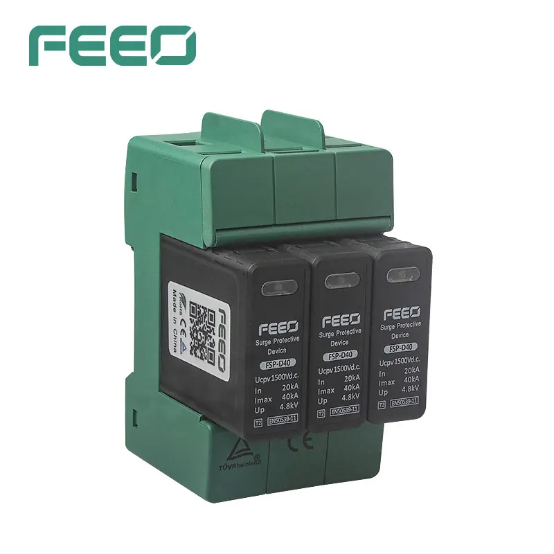 600V Solar Photovoltaic DC Power SPD/Surge Protector solar surge protective device