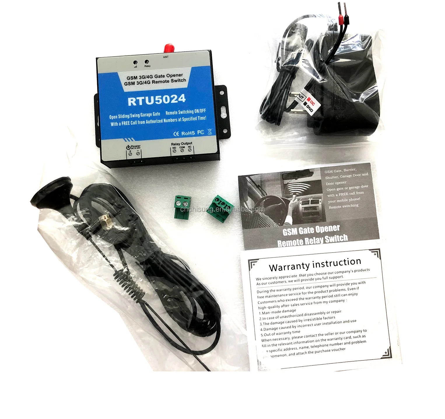 RTU5024 4G gsm relay gsm remote control relay switch 12v