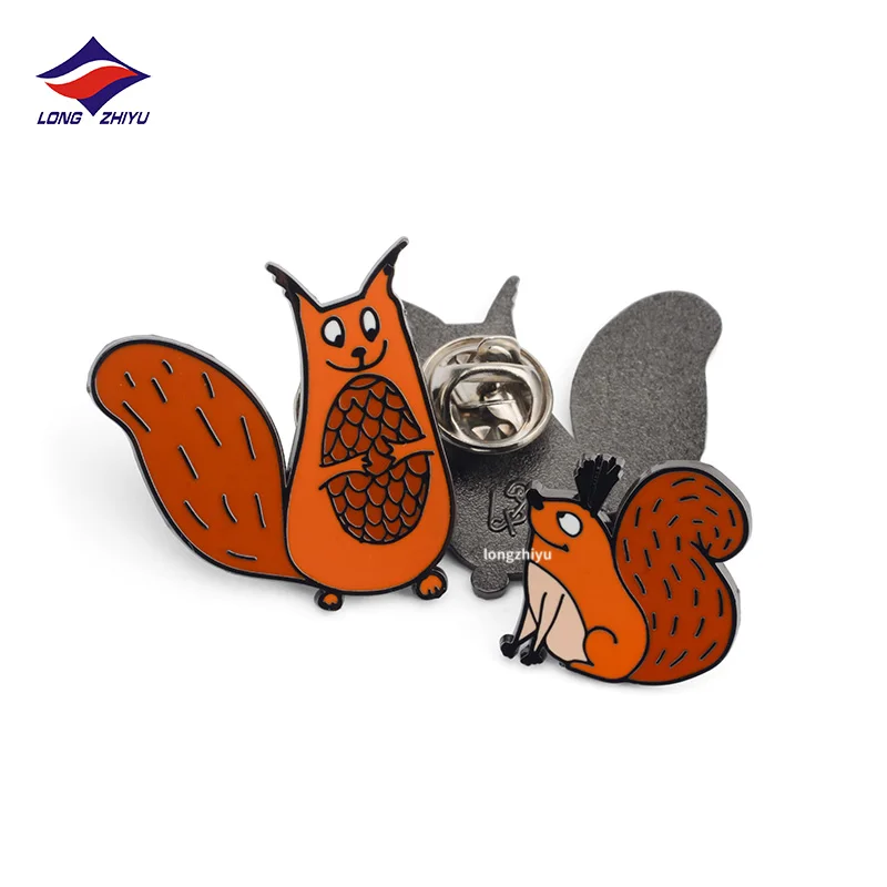 Longzhiyu 17 years metal craft manufacturer custom soft hard enamel pins wholesale anime character metal logo pins lapel