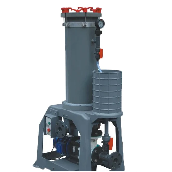 Factory Price Chromic Acid Filter With PVDF Pump For Chrome Plating