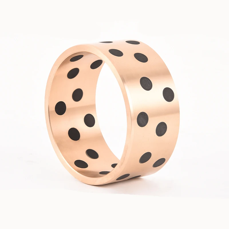 
China aluminum round bronze graphite self lubricating bushing 