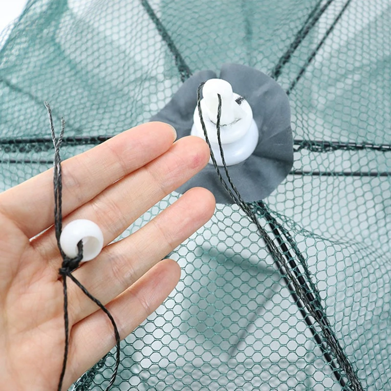 Fishing Trap Umbrella Folded Portable 6-20 Hole Automatic Minnow crayfish Fishing Shrimp Cage Fishing Net