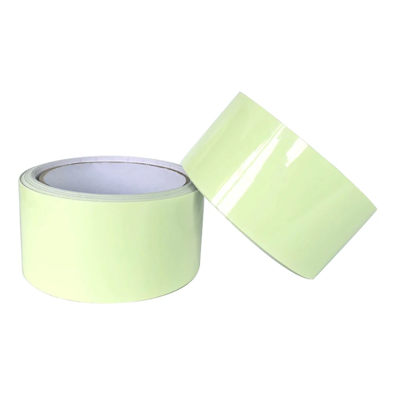 Glow Luminous Fluorescent In The Dark Roll Luminescent Film Self Adhesive Glowing Tape
