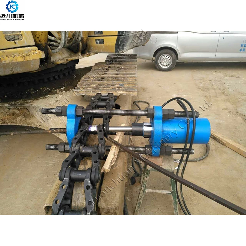 120tons portable track pin press machine  hydraulic track link manual track pin press