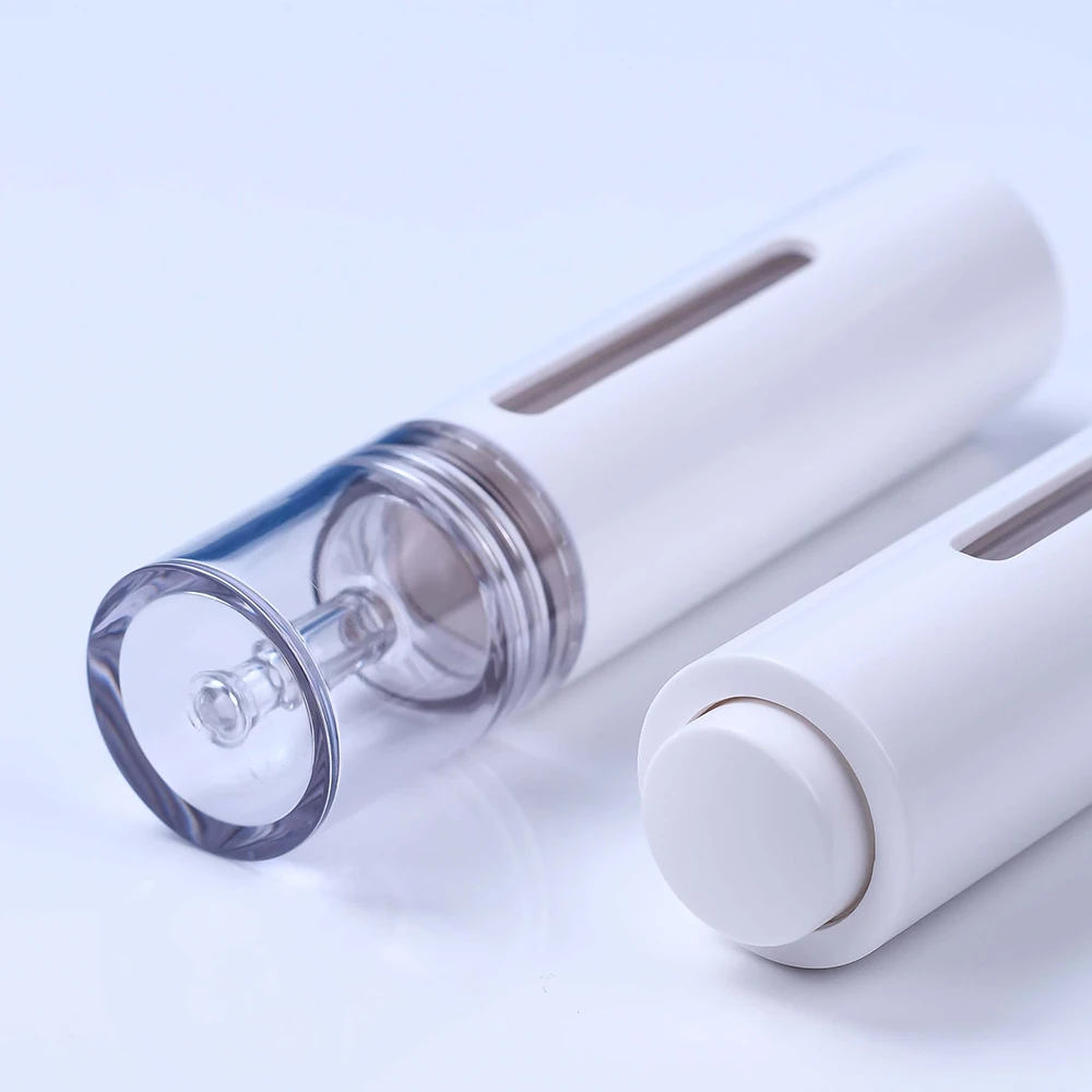 Cosmetic Syringe Packaging Eye Cream serum Airless pump Syringe Bottle 15ml Plastic Syringe Dropper Bottle