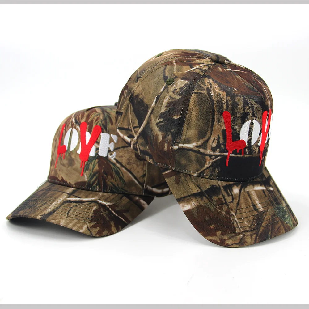 New Designers Camo Leaves Digital Printing Snapback Sport Customize Embroider Logos Polyester Camouflage Baseball Hat Caps