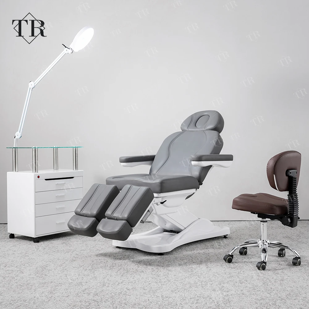 Turri Cosmetic Bed Beauty Salon Aesthetic Furniture Lifting Adjustable Electric Massage Bed Spa Chair Set Curved Beauty Bed