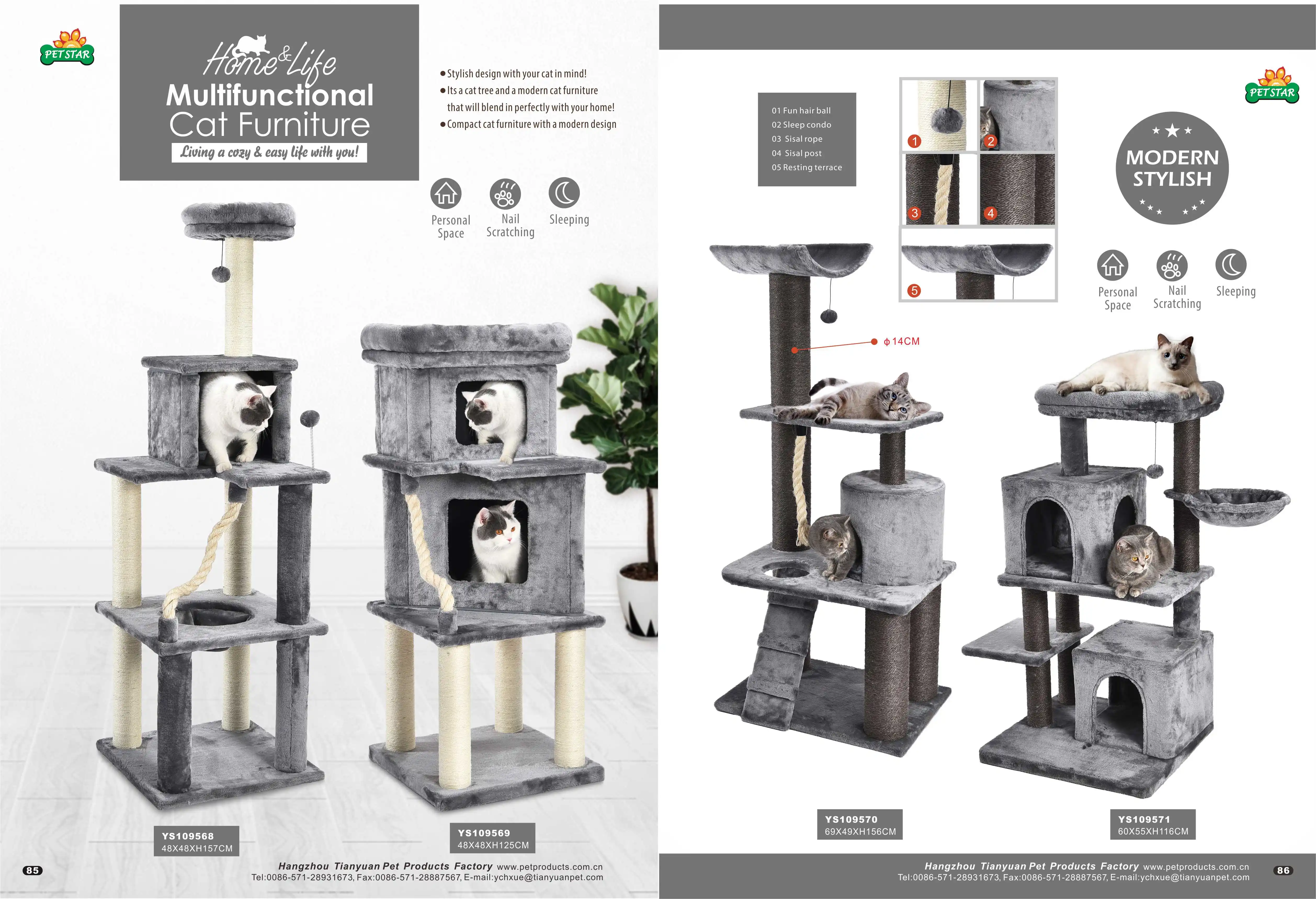 Petstar новый дизайн 61 роскошный защитный кожаный чехол-накладка на заднюю панель с узором «игровой комплекс для кошек из сизаля Когтеточка веревка спальный отдыха терраса квартира большой