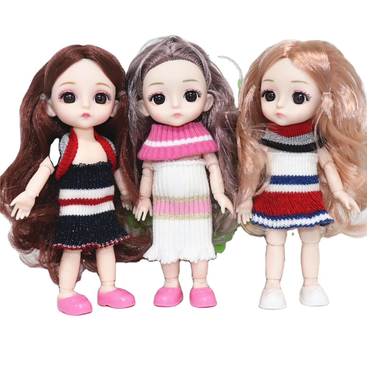 6 Inch Doll Knitted Skirt 17 Cm Doll Dressup Clothes A Variety Of Ways To Wear Wool Dress Fashion Dress Suit