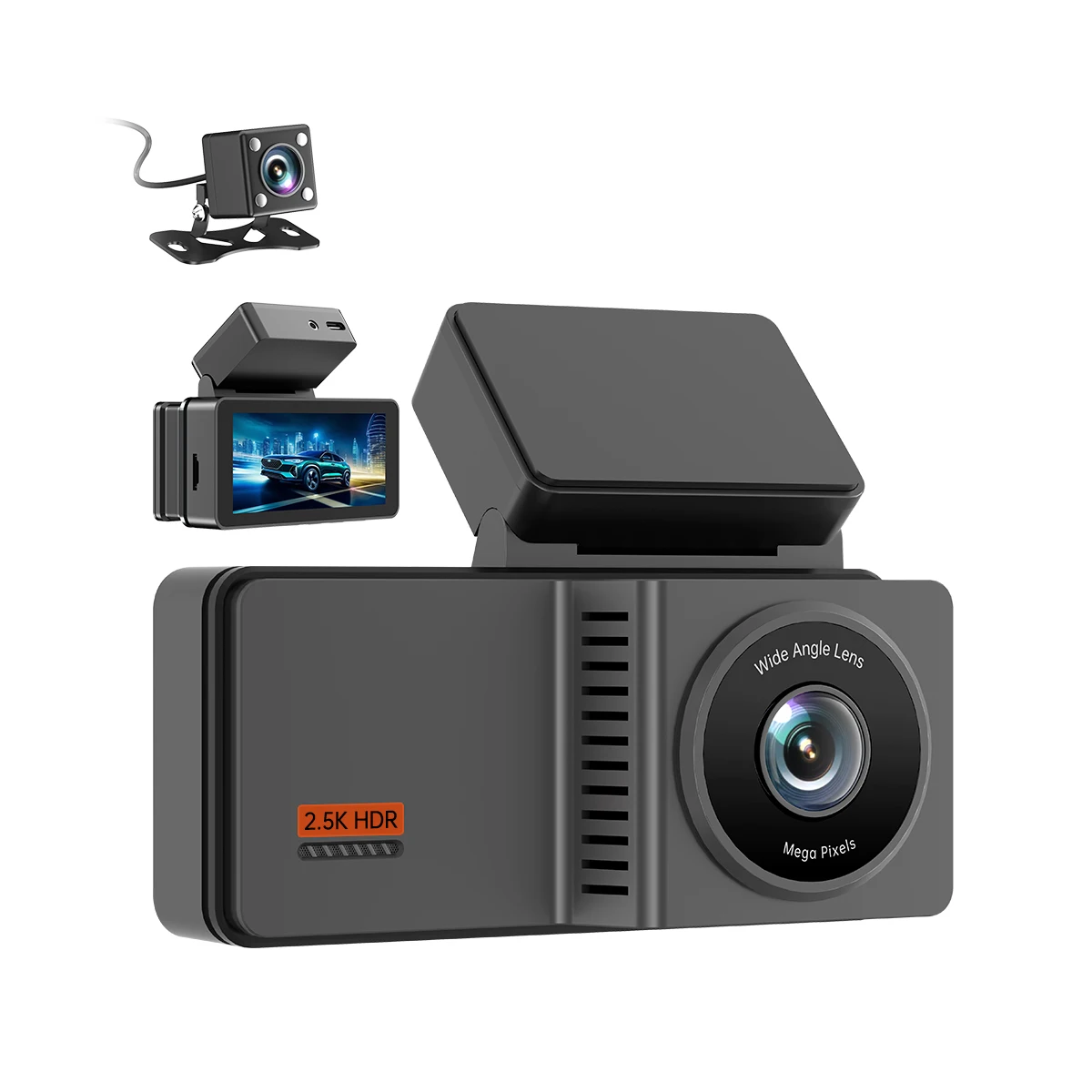 Передняя и задняя 4K Двойная камера автомобиля Wifi Dash Cam