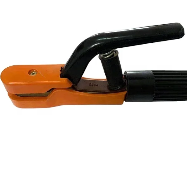 China 500A 600A 800A Japanese Type DMC Material Brass lron Welding Electrode Holder