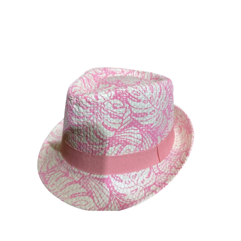 raffia Straw bucket hat with laceTravel Outdoor beach straw sun hats for women summer straw