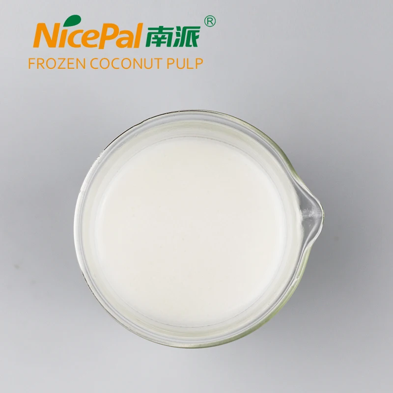ISO certificate/Pure natural quick frozen coconut milk/coconut pulp from factory