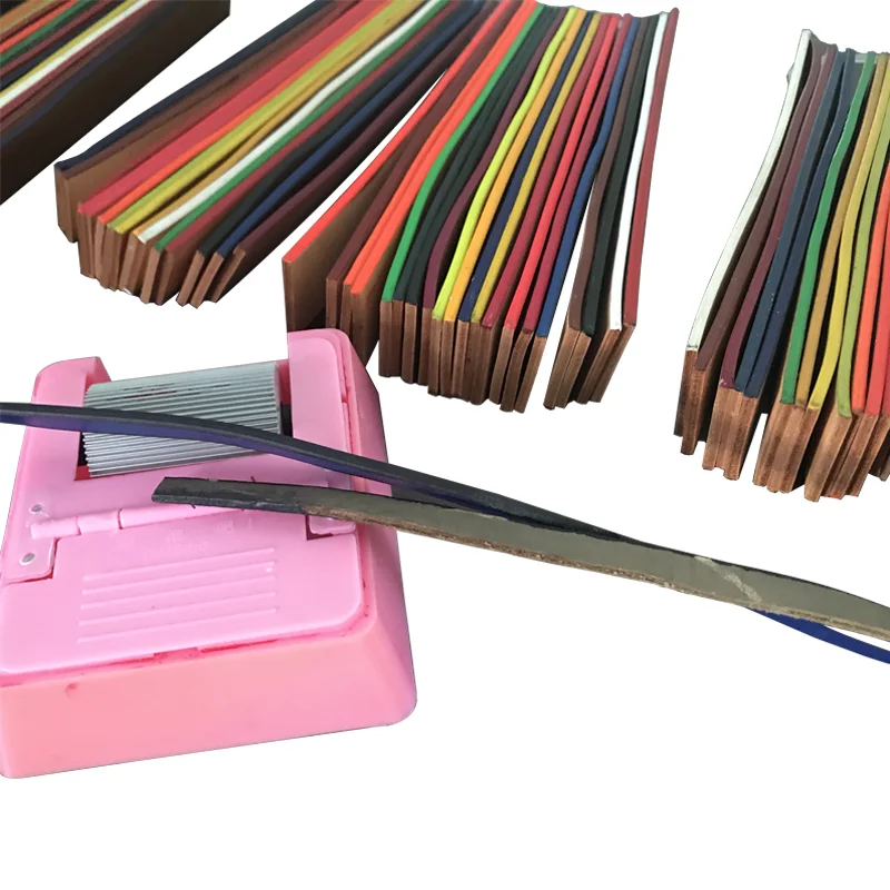 Geao химическая кожа края цветные необработанные края для кожаного ремня, сумки, обуви