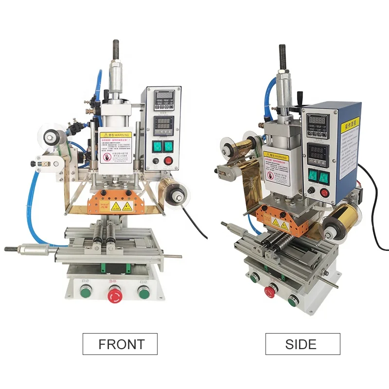 Round Objects Automatic Hot Foil Stamping Machine Gold foil printing machine For glass Bottle plastic cup Logo Hot press