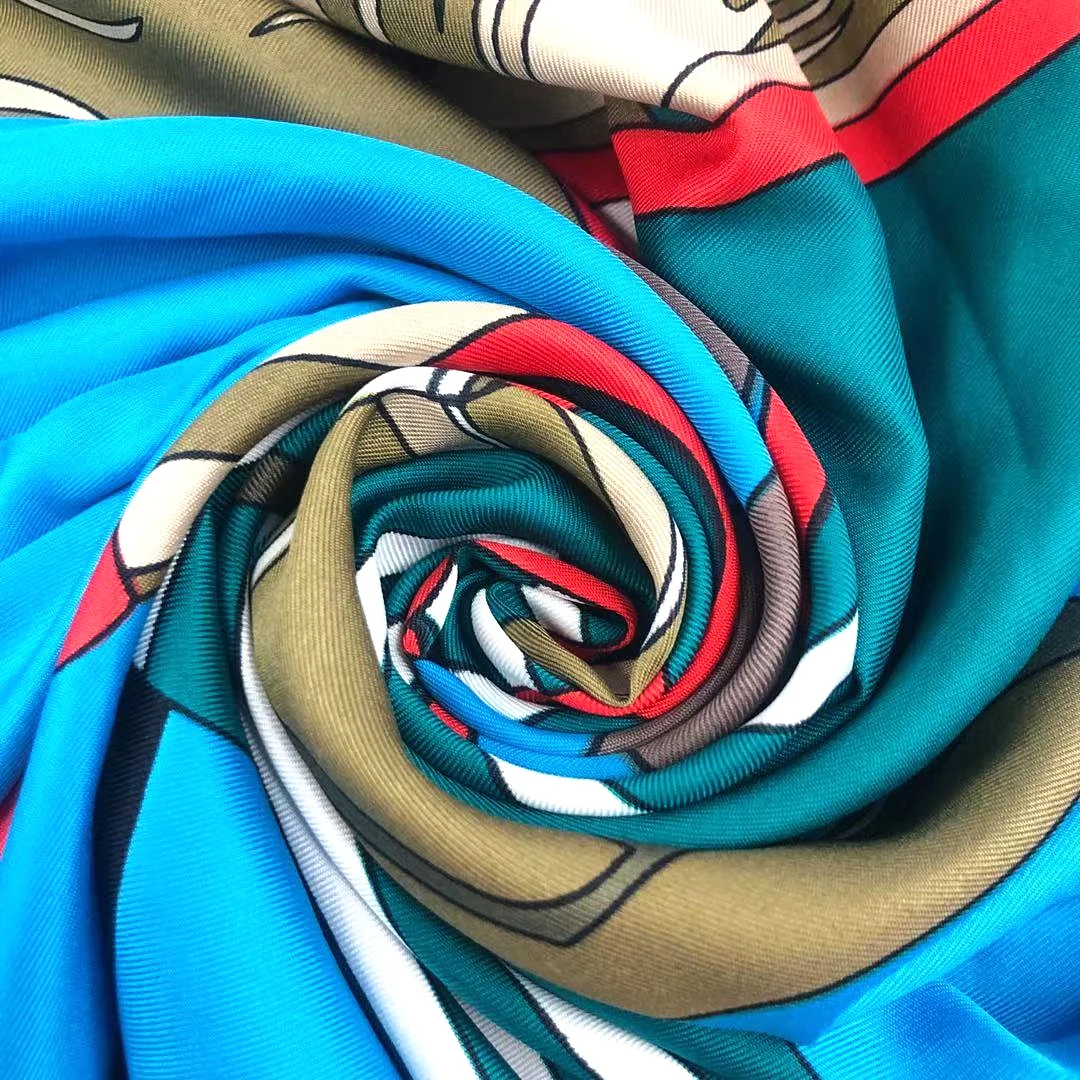 New Product Custom Design Scarves Printed Women Square Scarf