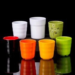 Wholesale Food Grade Unbreakable Plastic Water Cup Cheap Reusable Party Custom Melamine Beer Cups