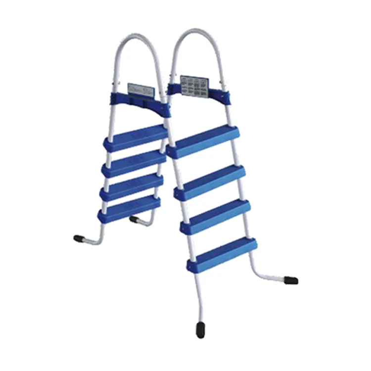 52' Fast Set&heavy Duty Steel a Frame 4 Steps Swimming Pool Ladders for Intex Above Ground