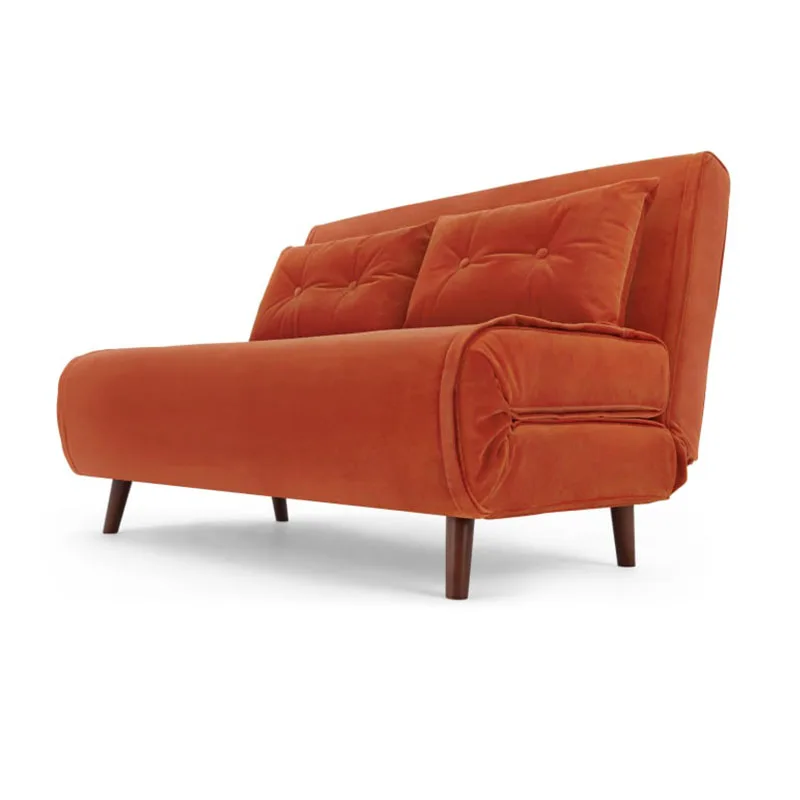 Новый дизайн, современный европейский стиль, двухместная бархатная кровать, складная кровать