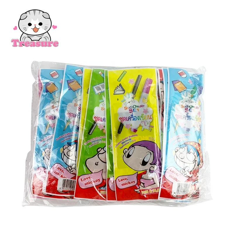 Pen surprise bag toy candy cartoon card