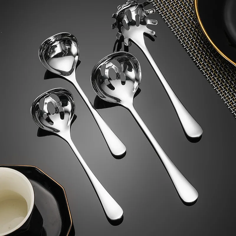 Hotel Supply Top Recommend Sharing Stainless Steel Spoon Serving Spoon Multi-Functional Serving Spoon