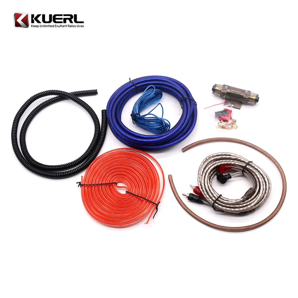 Wholesalers audio subwoofer power cable hot 6/8/10GA car amplifier wiring kits