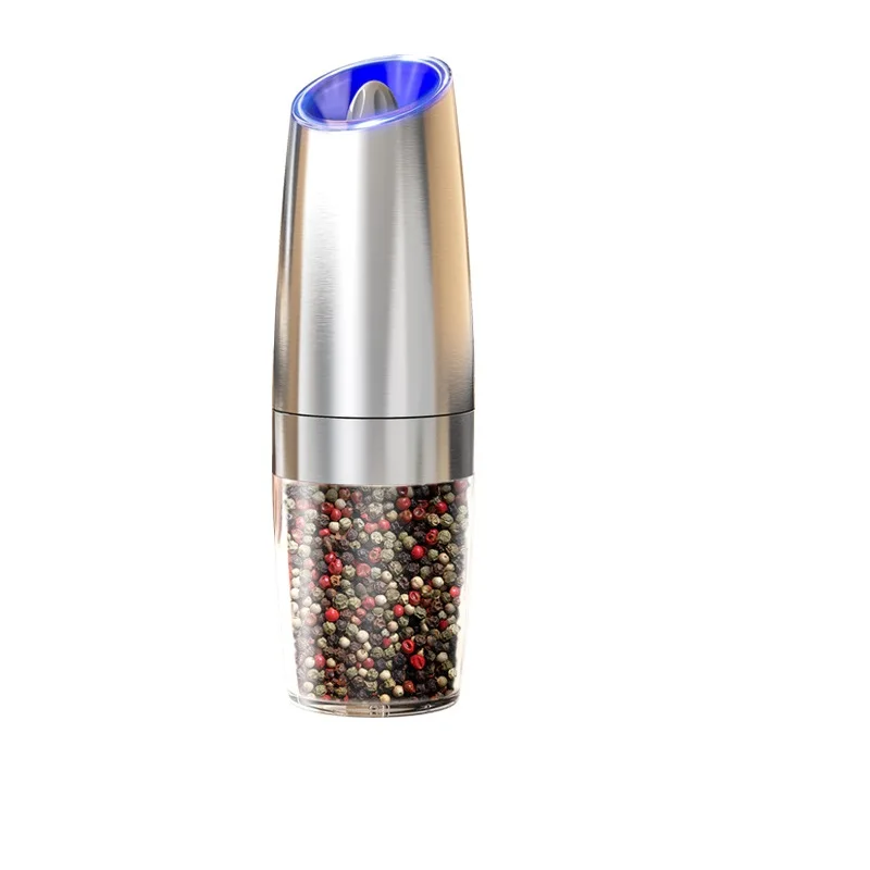 Hot Selling Alkaline Battery Operated Metal Electric Pepper Mill and Salt Grinder Custom Logo for Restaurant Home Kitchen Use