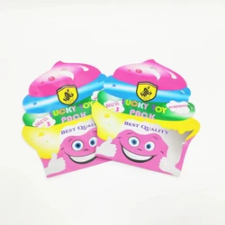 Customized 1 Logo Bottle Shaped Pouch Reusable Stand Up  Plastic Food Pouch Zipper Packaging Special Die Cut Shaped Mylar Bags