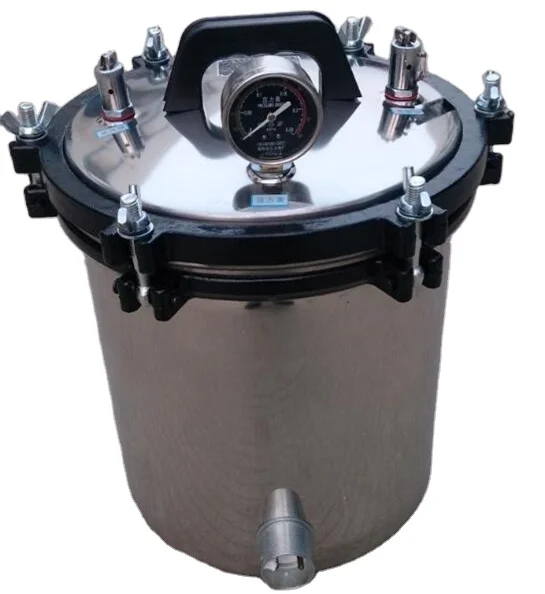 Portable stainless steel 18L autoclave steam sterilizer