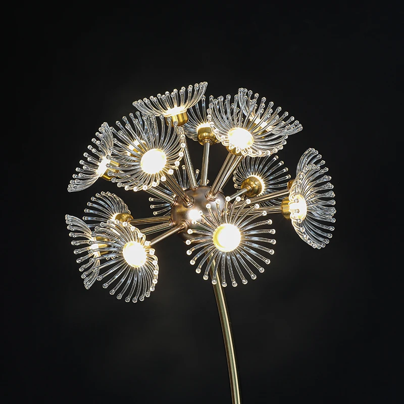 Hot selling adjustable dandelion floor lamp wedding stage decoration party atmosphere decoration props