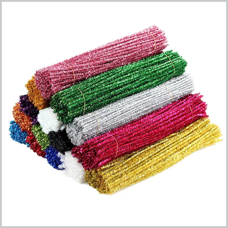 2023 New Diy Stuff Kid Creative Plush Chenille Sticks Stem Pipe Cleaner Hand Craft Accessories Child Toys Easter Spring Dec