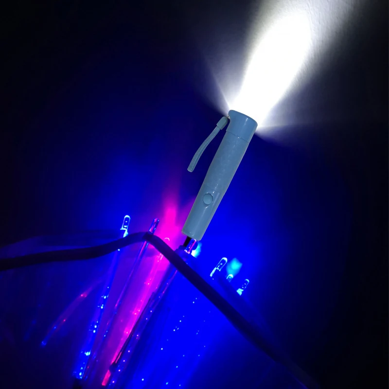 Printed Flashlight Led Lighting Bubble Dome Kids Oversized Transparent Custom clear Umbrella