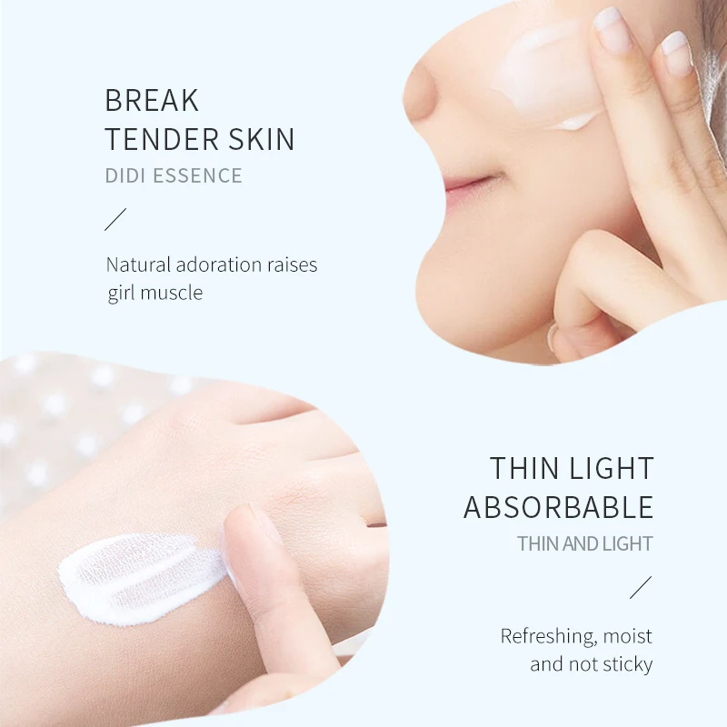 Торговая марка SADOER OEM УФ SPF50 + PA +++ 40 г масла ши увлажняющая изоляция кожи защита макияж