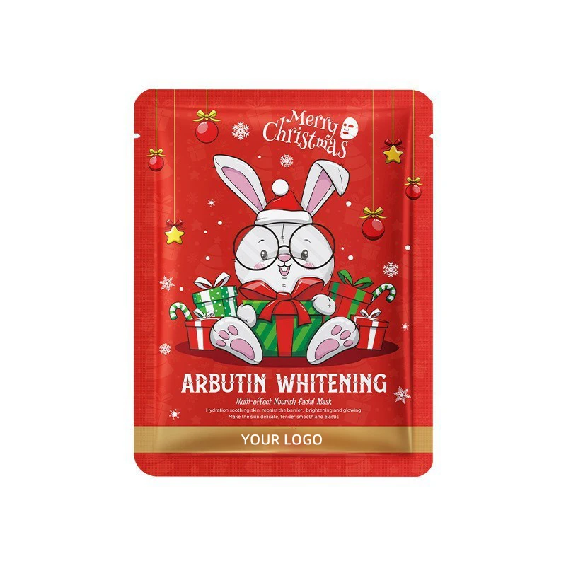 Private Label Christmas Hydrating Facial Mask Soothing Repair Brightening Skin Effects Seaweed Multifunction Nourishing Mask
