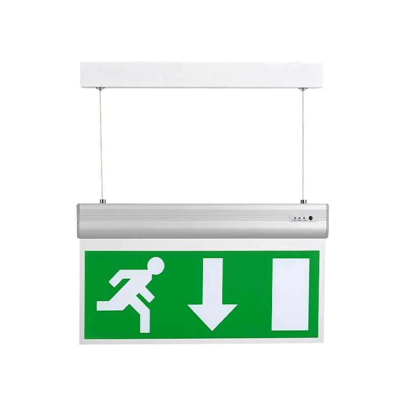 2024 cheap price Ni-cd battery charging exit sign lamp emergency ceiling light 110V