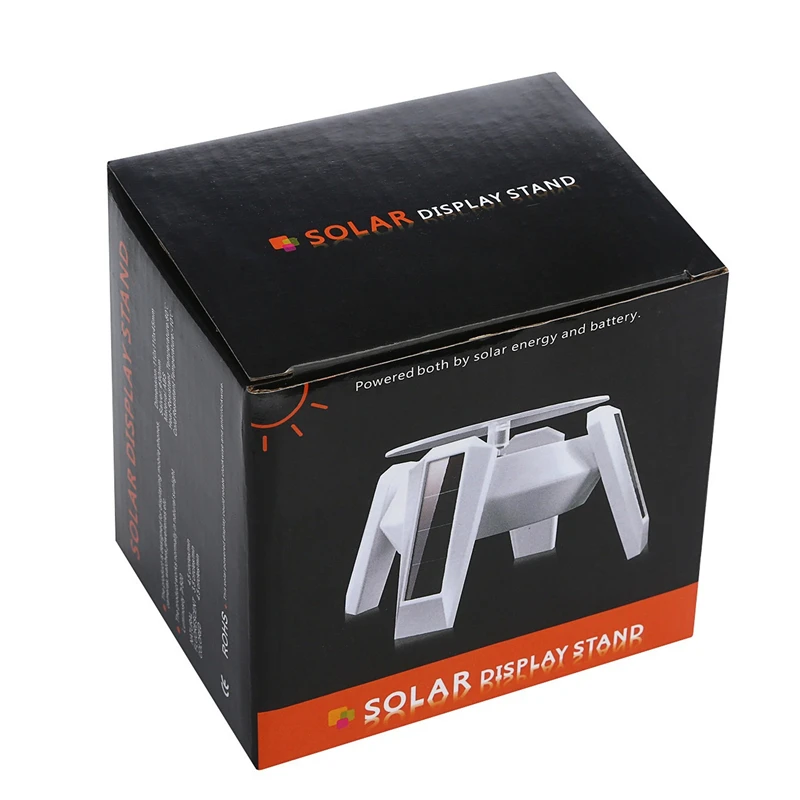 Evergreentech white black silver gold solar powered display stand tall size showcase holder store showing stands