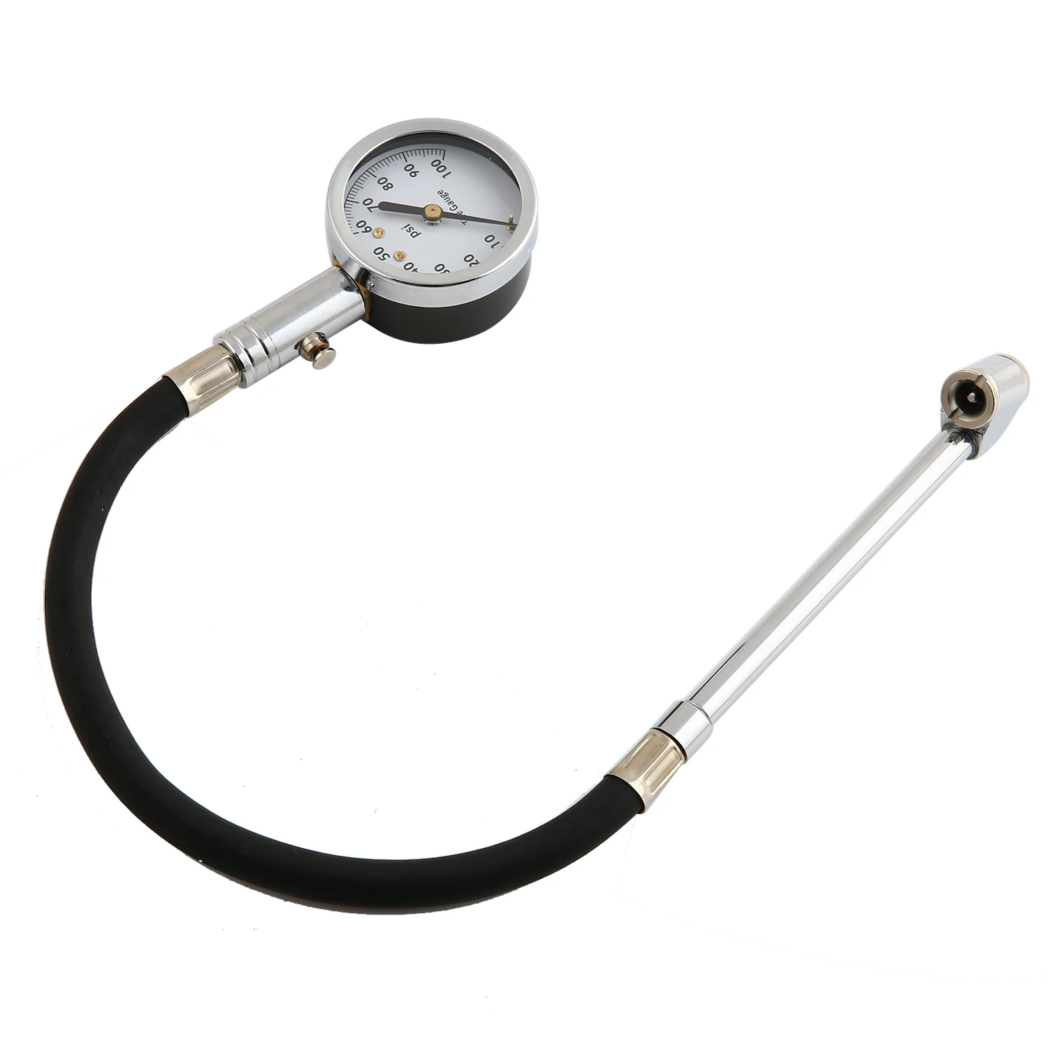 Heavy duty zinc alloy dual Mechanical Brass Dial Tire Pressure Gage