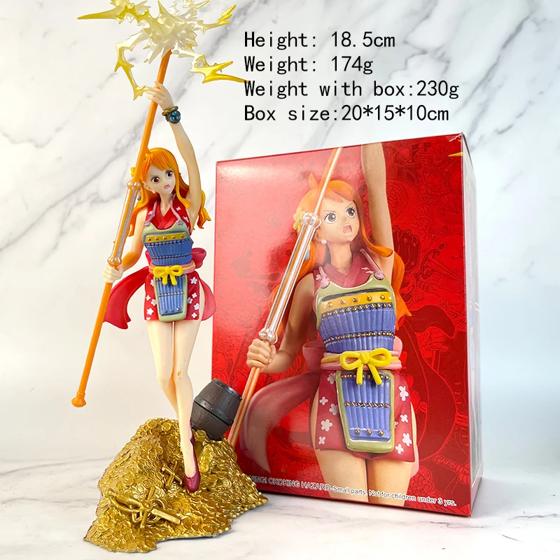 Anime Golden Base Luffy Zoro Nami Action Figures Anime Collectible Model PVC Figures with Box Wholesale Kids Toys