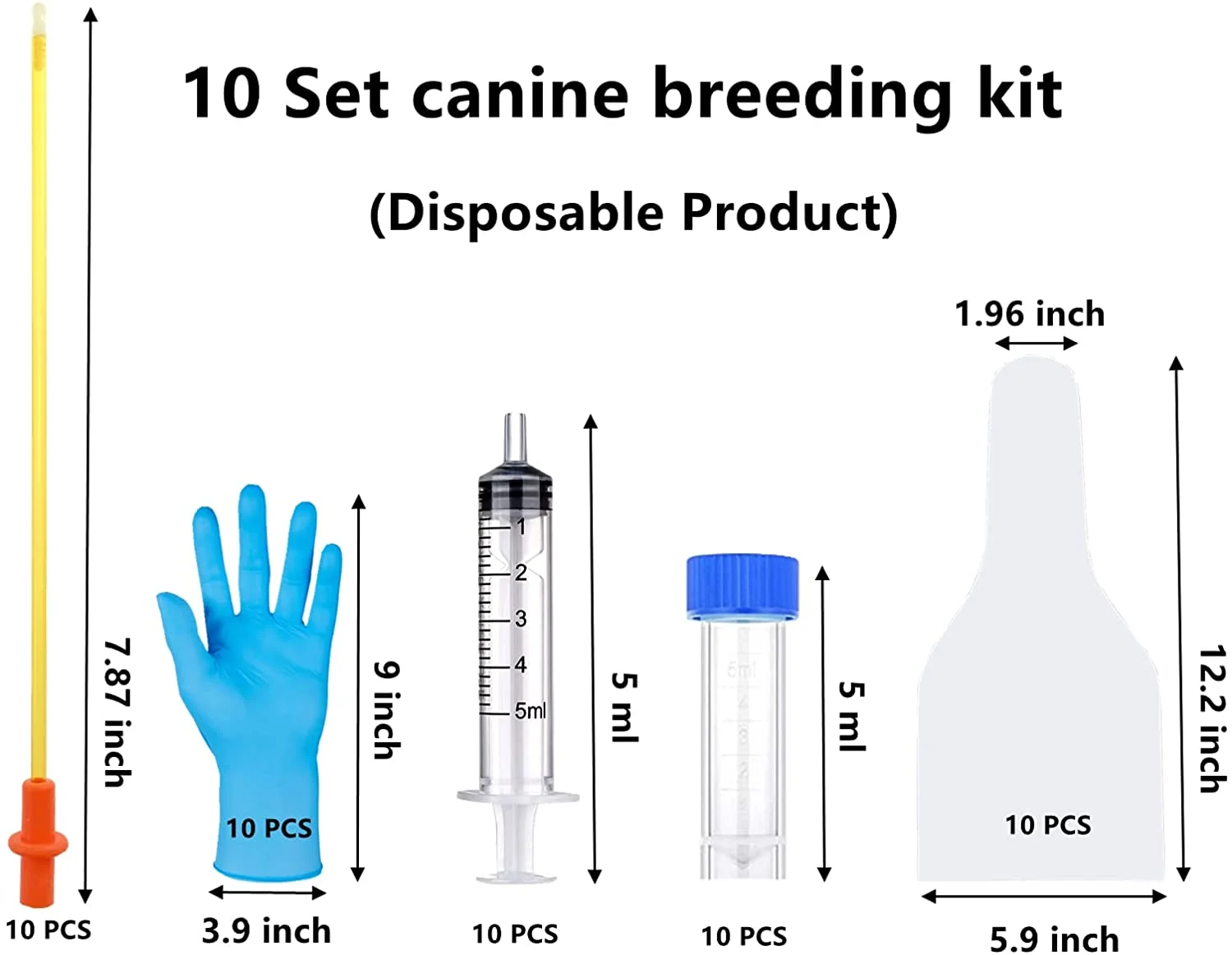 Top Quality Veterinary Rabbit Artificial Insemination Instrument Rabbit AI Gun Semen Injector kit