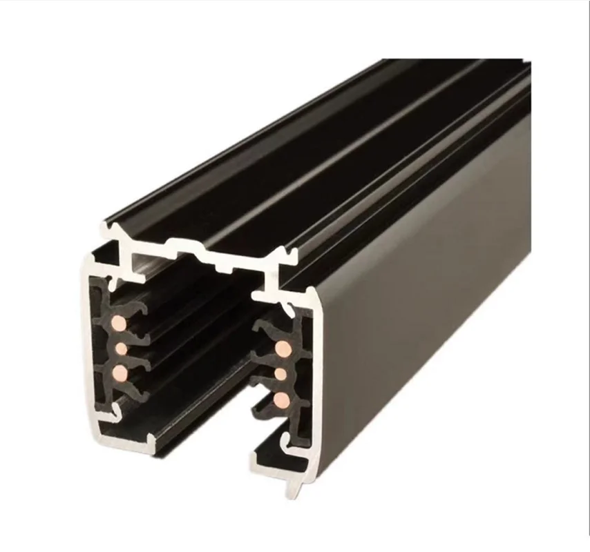 
POWERGEAR PRO-0610 3 circuits DALI track system surface mount track 1m 6 wires 3 phase LED track light rail system 